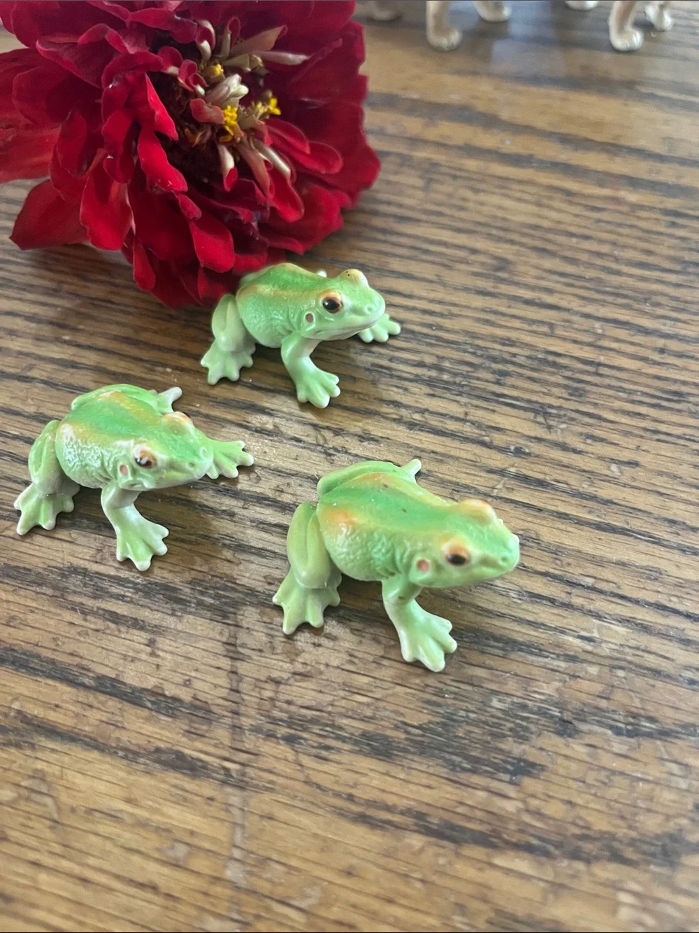 Schleich 2002 Green Frog - Set of 3